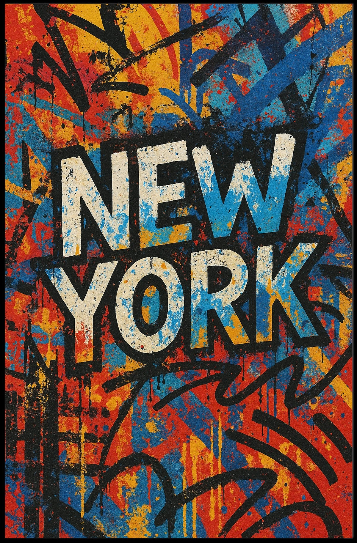 New York Street Art Poster