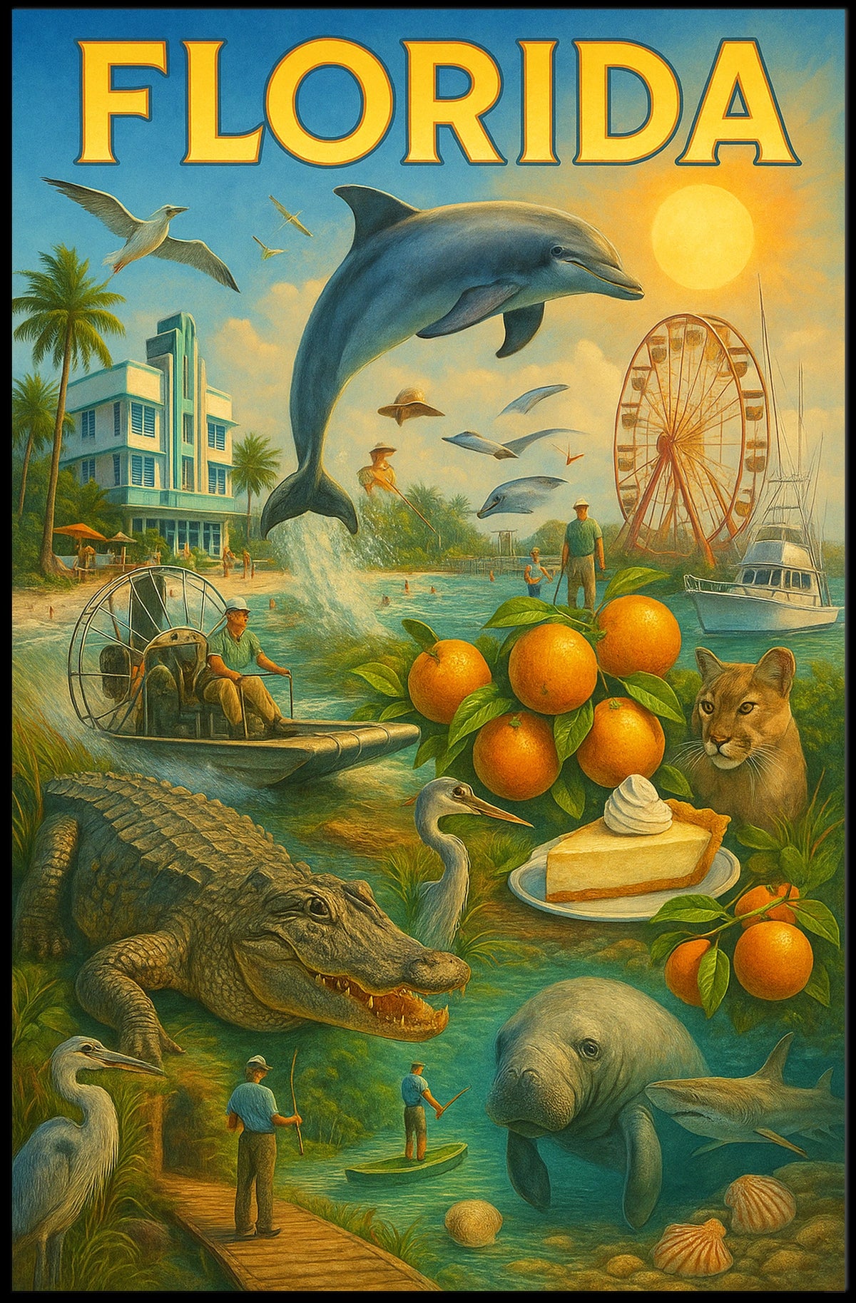 Florida A Vibrant Paradise Poster