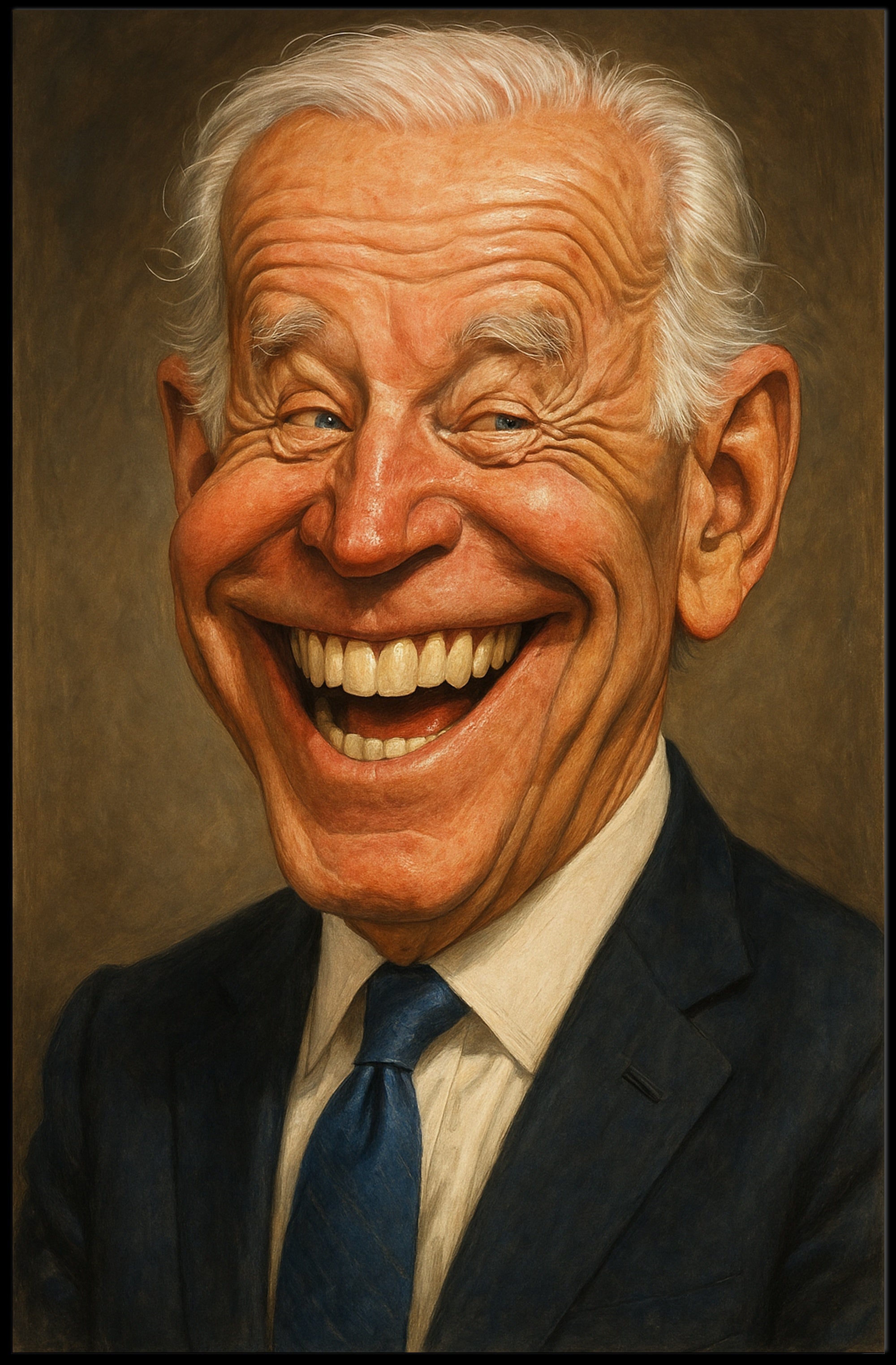 Joe Biden Caricature Poster PosterGoat