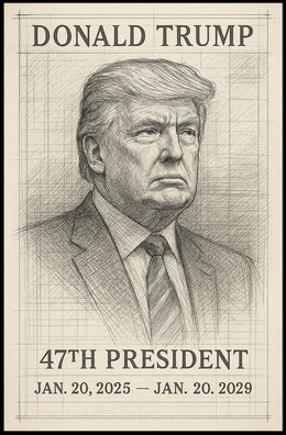 Donald Trump 47th President Poster