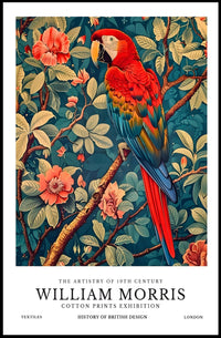 Vintage Parrot Print: Artistic Poster for Heritage Exhibition