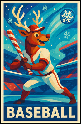 Winter Baseball Fantasy Poster