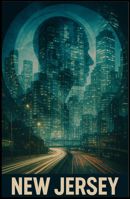 New Jersey Skyline Poster