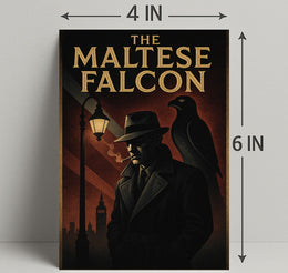 The Maltese Falcon Classic Noir Movie Pop Culture Poster