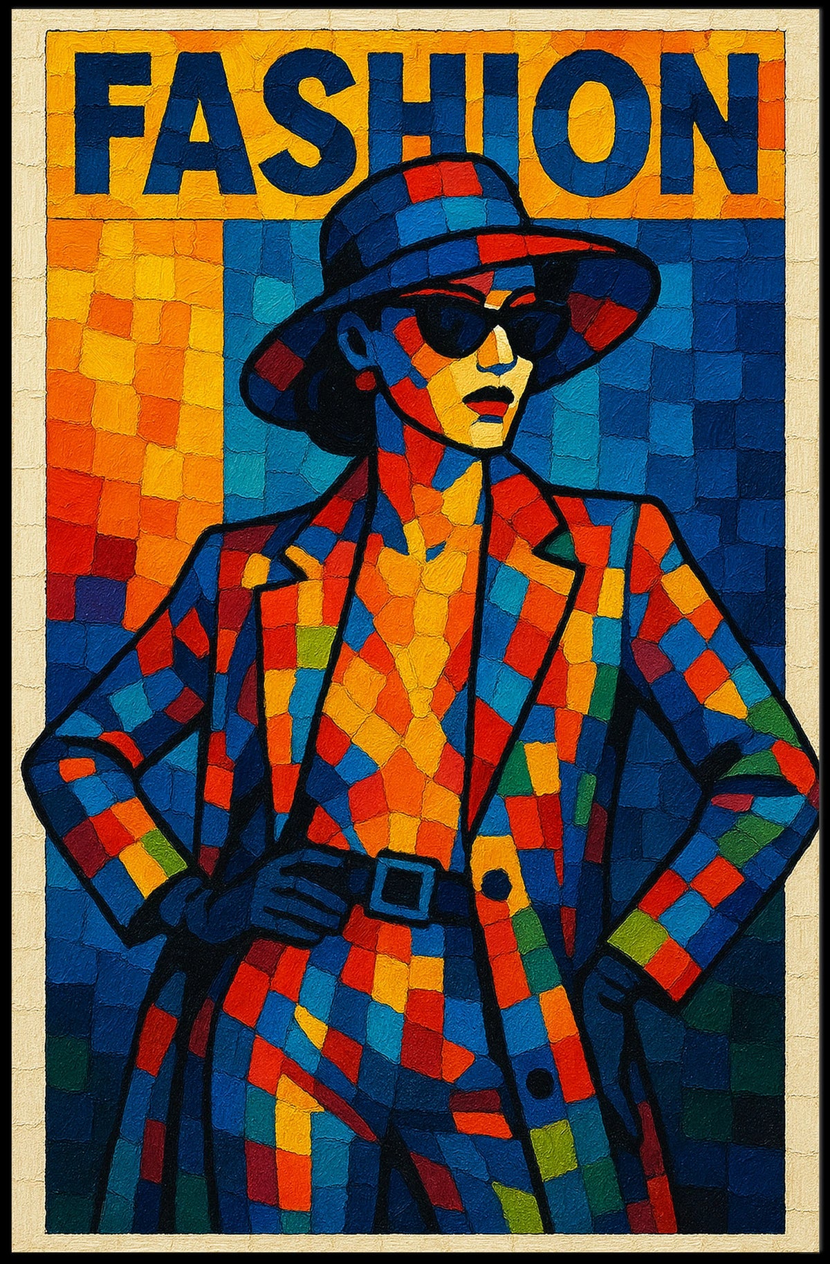 Vibrant Fashion Mosaic Poster