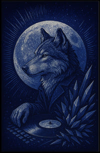 The Lunar Dj Wolf Poster