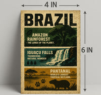 Wonders of Brazil Poster PosterGoat