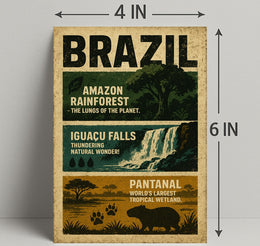 Wonders of Brazil Poster PosterGoat