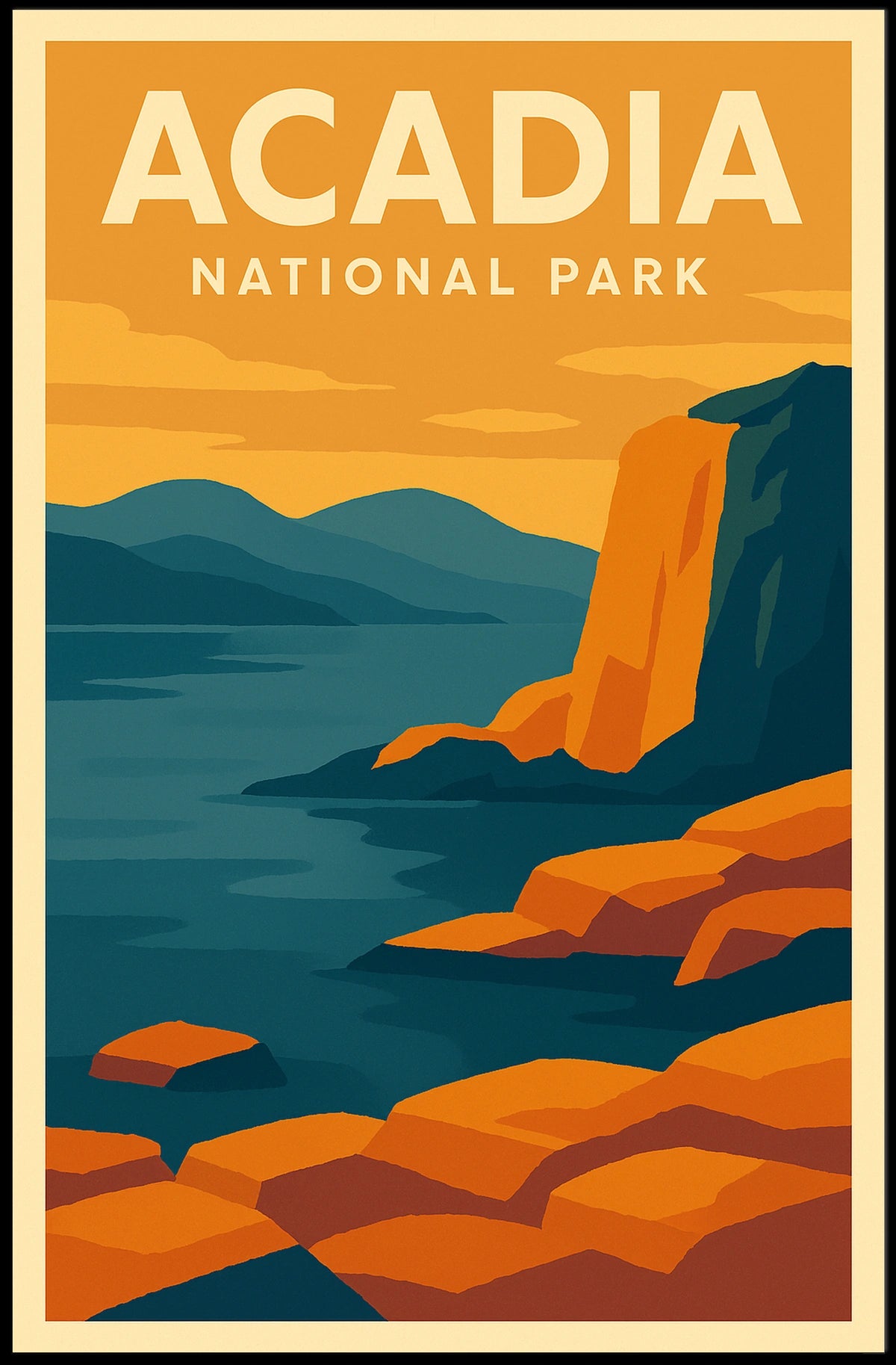 Acadia National Park Poster