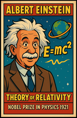 Albert Einstein Theory Of Relativity Poster