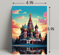 Vibrant St. BasilS Cathedral Poster