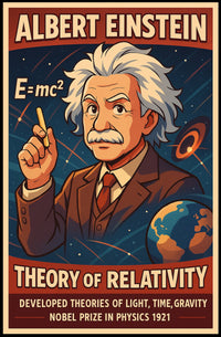 Albert Einstein Theory Of Relativity Poster