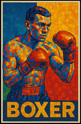 Vibrant Boxer Poster
