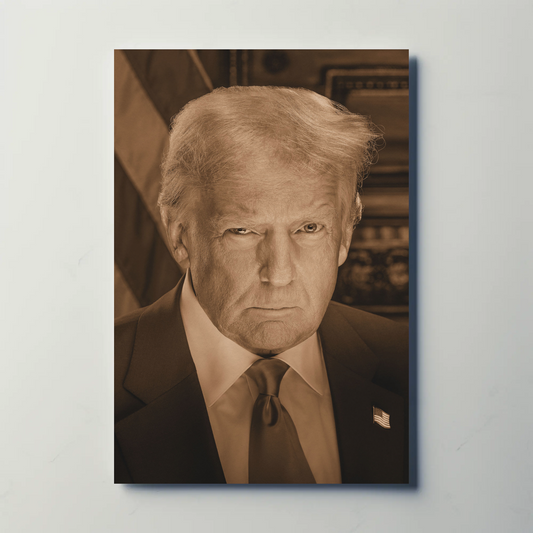 Donald Trump 47th President Sepia Photo