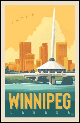 Winnipeg Skyline Poster