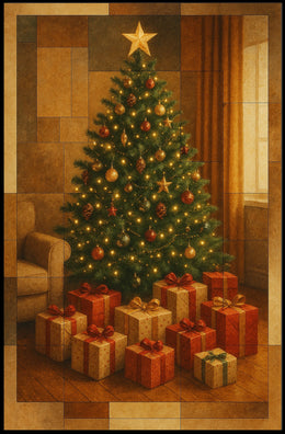 Festive Holiday Scene Poster