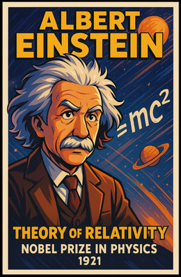 Albert Einstein Theory Of Relativity Poster
