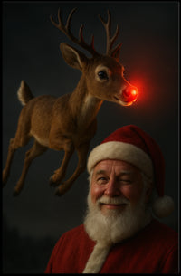 Santa and Rudolphs Holiday Cheer Poster