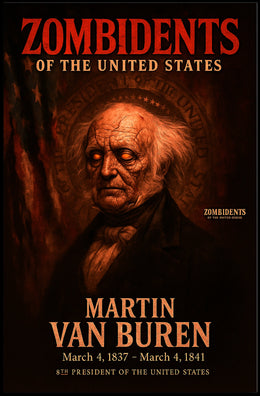 Martin Van Buren 8th President of the United States Zombidents Poster Series