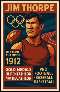 Jim Thorpe Legendary Olympic Champion Jim Thorpe Poster