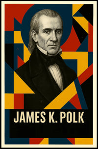 James K. Polk 11th President of the United States Abstract Pop Poster