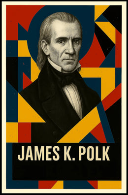 James K. Polk 11th President of the United States Abstract Pop Poster