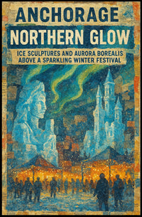 Anchorage Northern Glow Poster