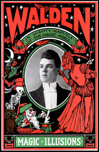 Vintage Magician Illusion Poster: Mystical and Theatrical Art
