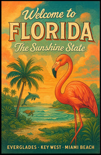 Welcome to Florida The Sunshine State Poster