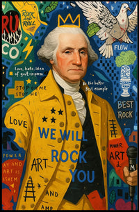 Rock Legend Collage Pop Culture Poster
