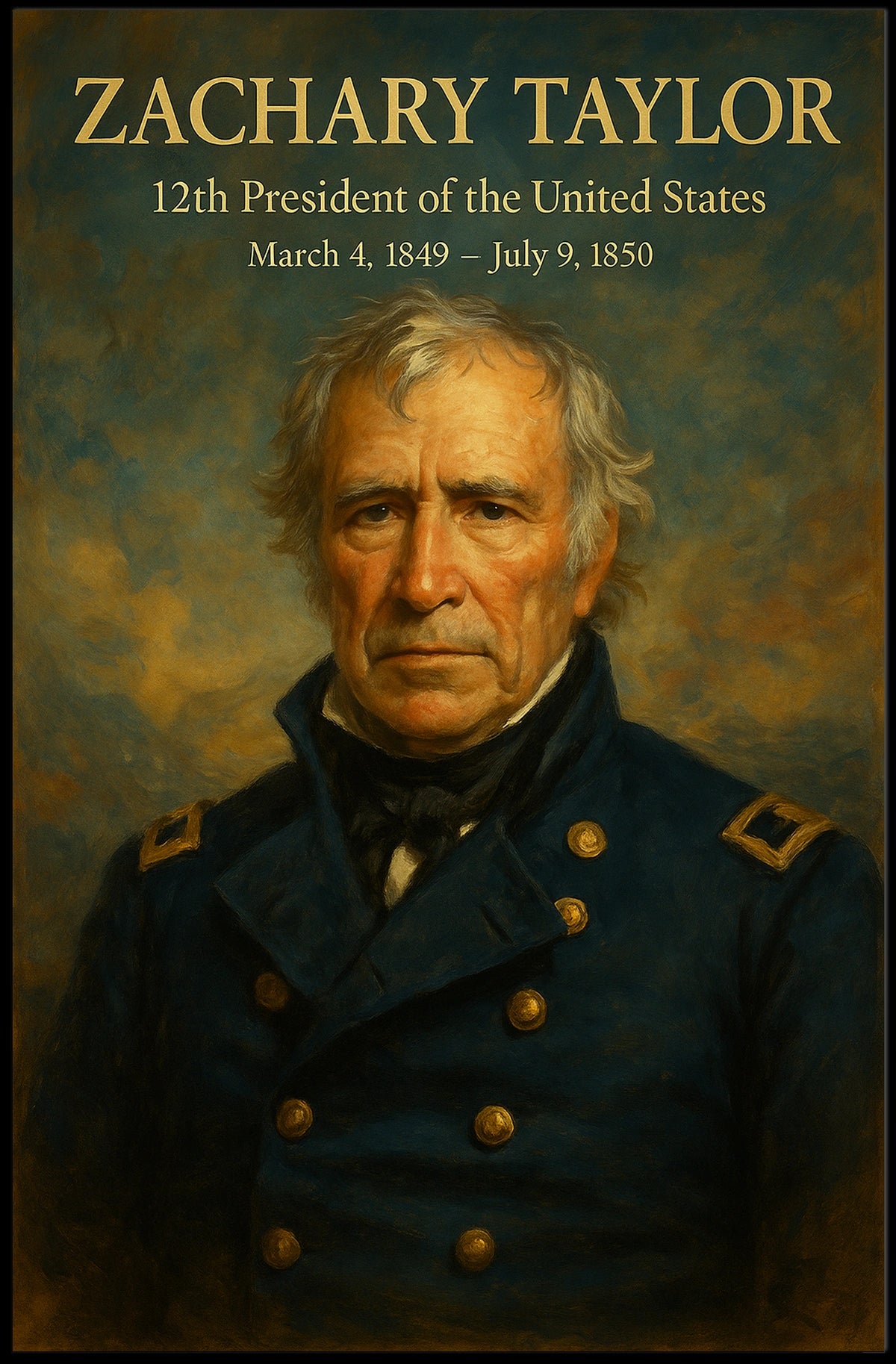 Zachary Taylor A Brief Presidency Poster