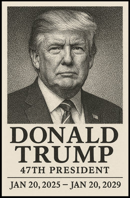 Trump 47th President Scenic Patriotic Decor Poster