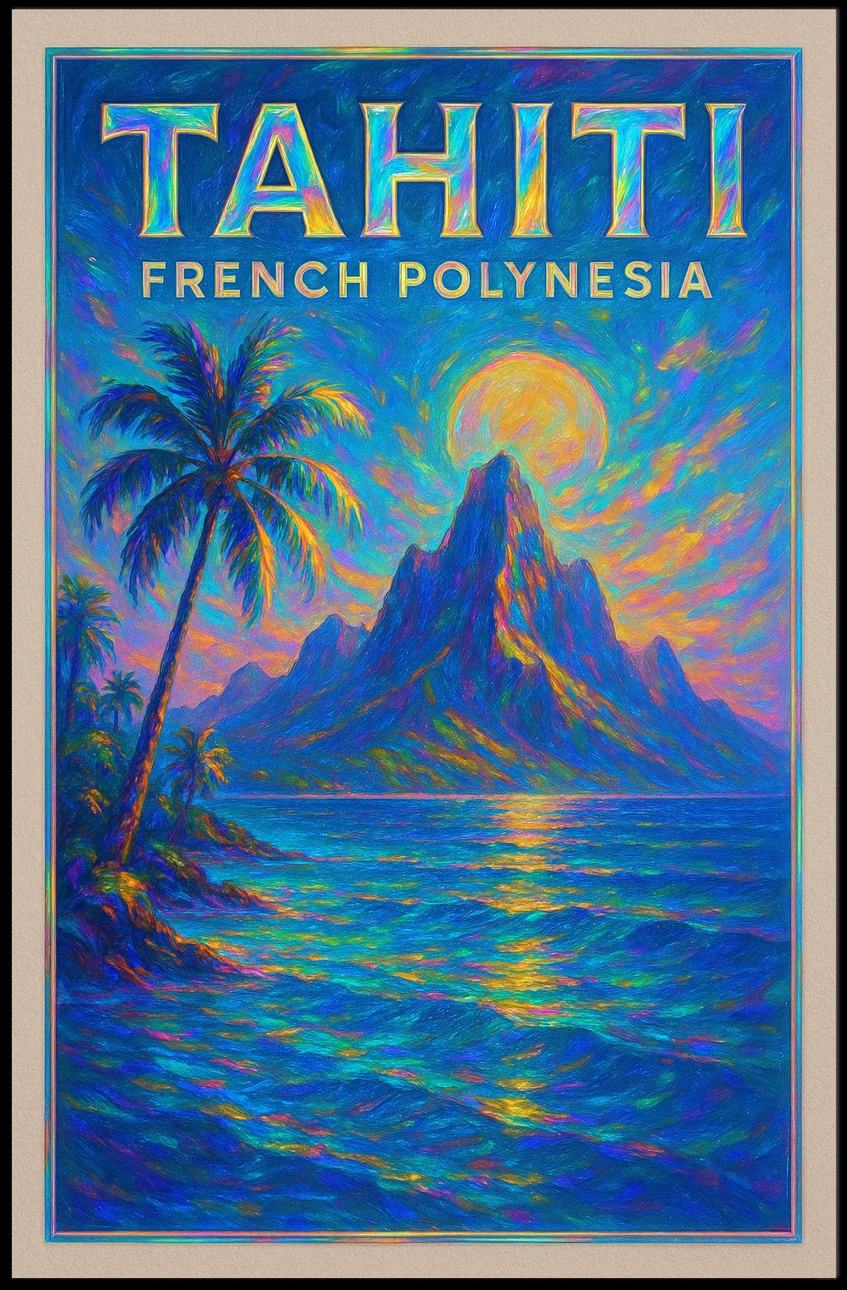 Tahiti French Polynesia Poster