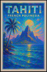 Tahiti French Polynesia Poster