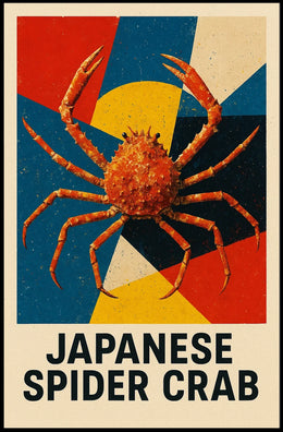 Japanese Spider Crab Art Poster
