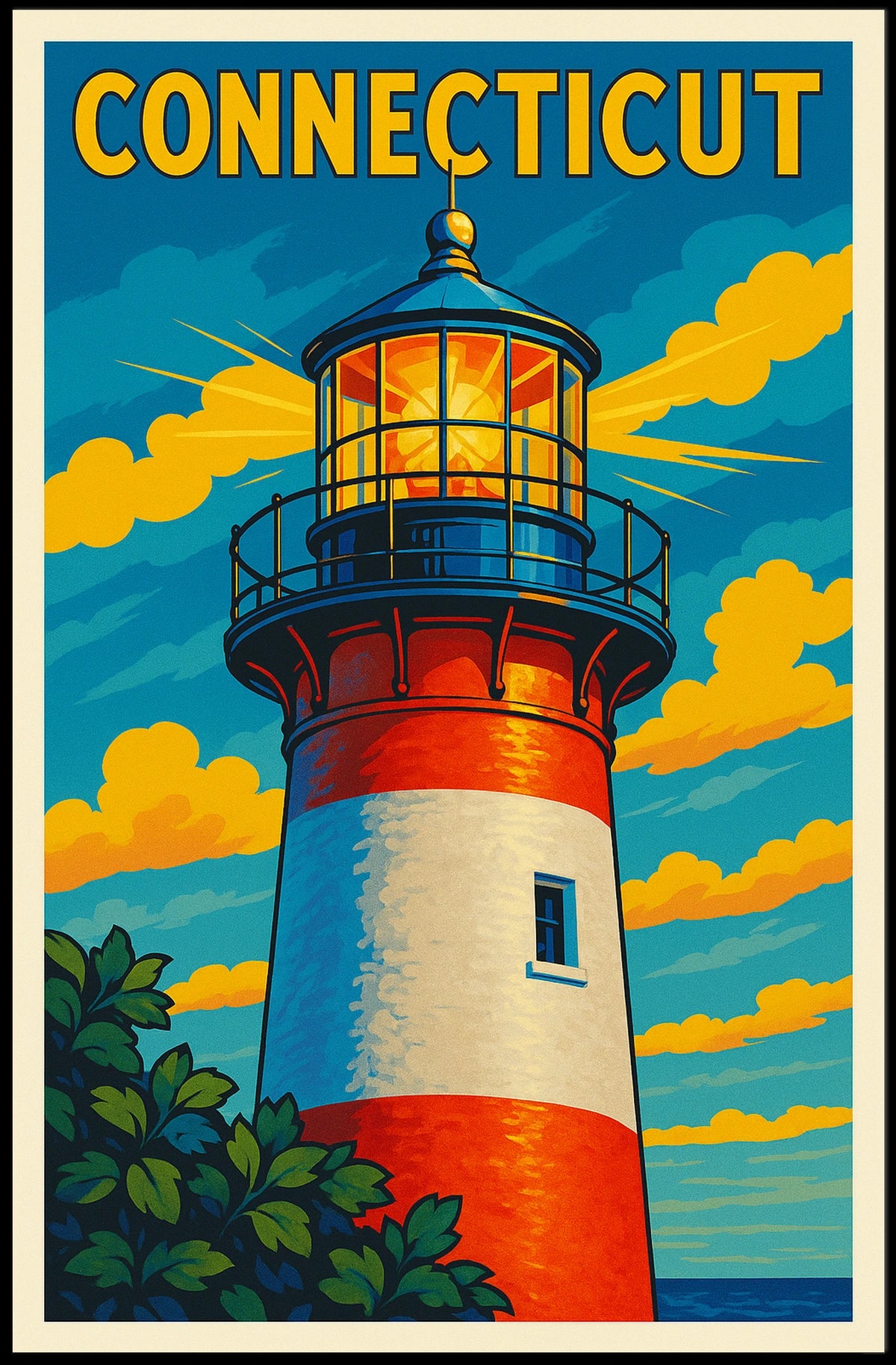 Connecticut Lighthouse Poster
