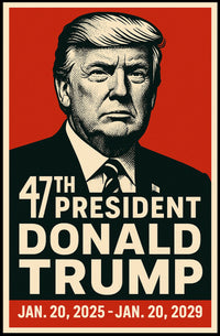 Donald Trump 47th President Poster