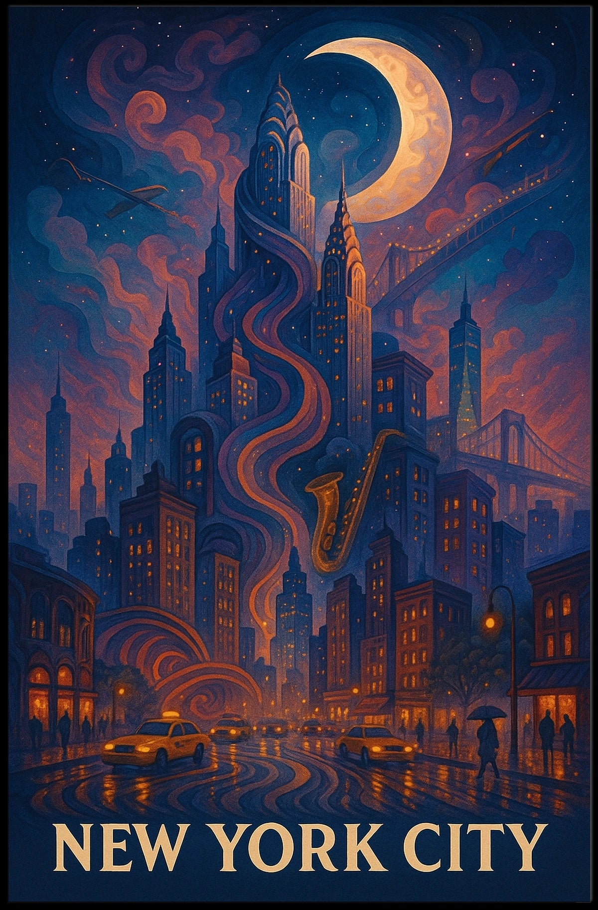 New York City A Dreamy Metropolis Poster