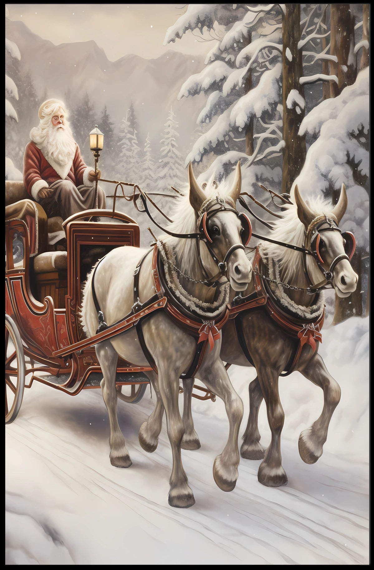 Winter Wonderland Sleigh Ride Poster