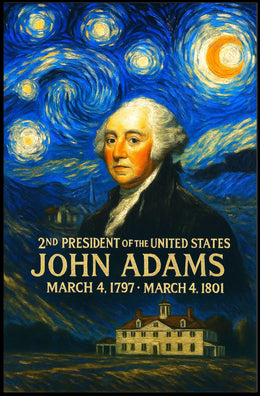 John Adams 2nd President of the United States Presidential Masterpiece Series Poster