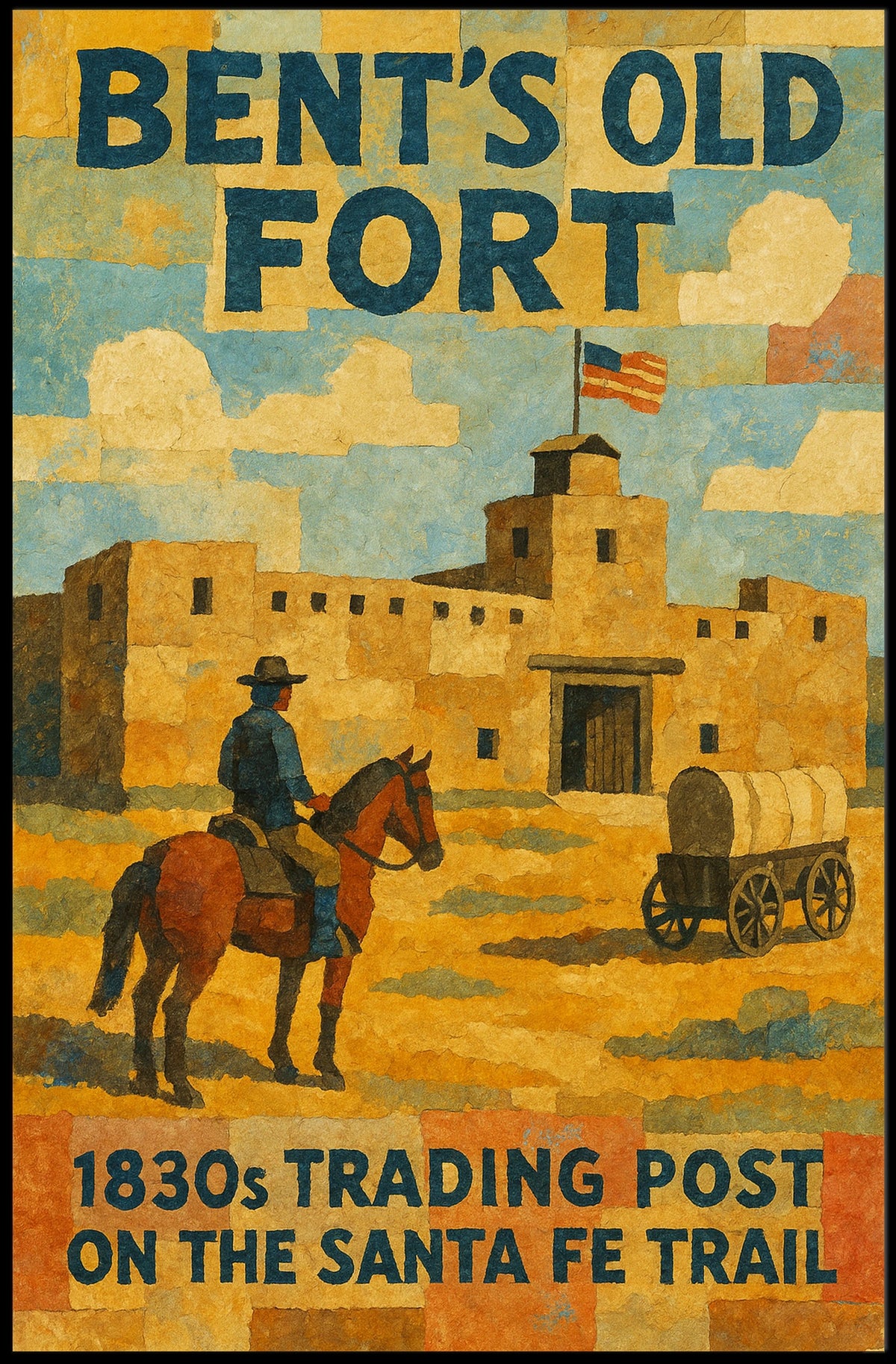 BentS Old Fort 1830S Trading Post Poster