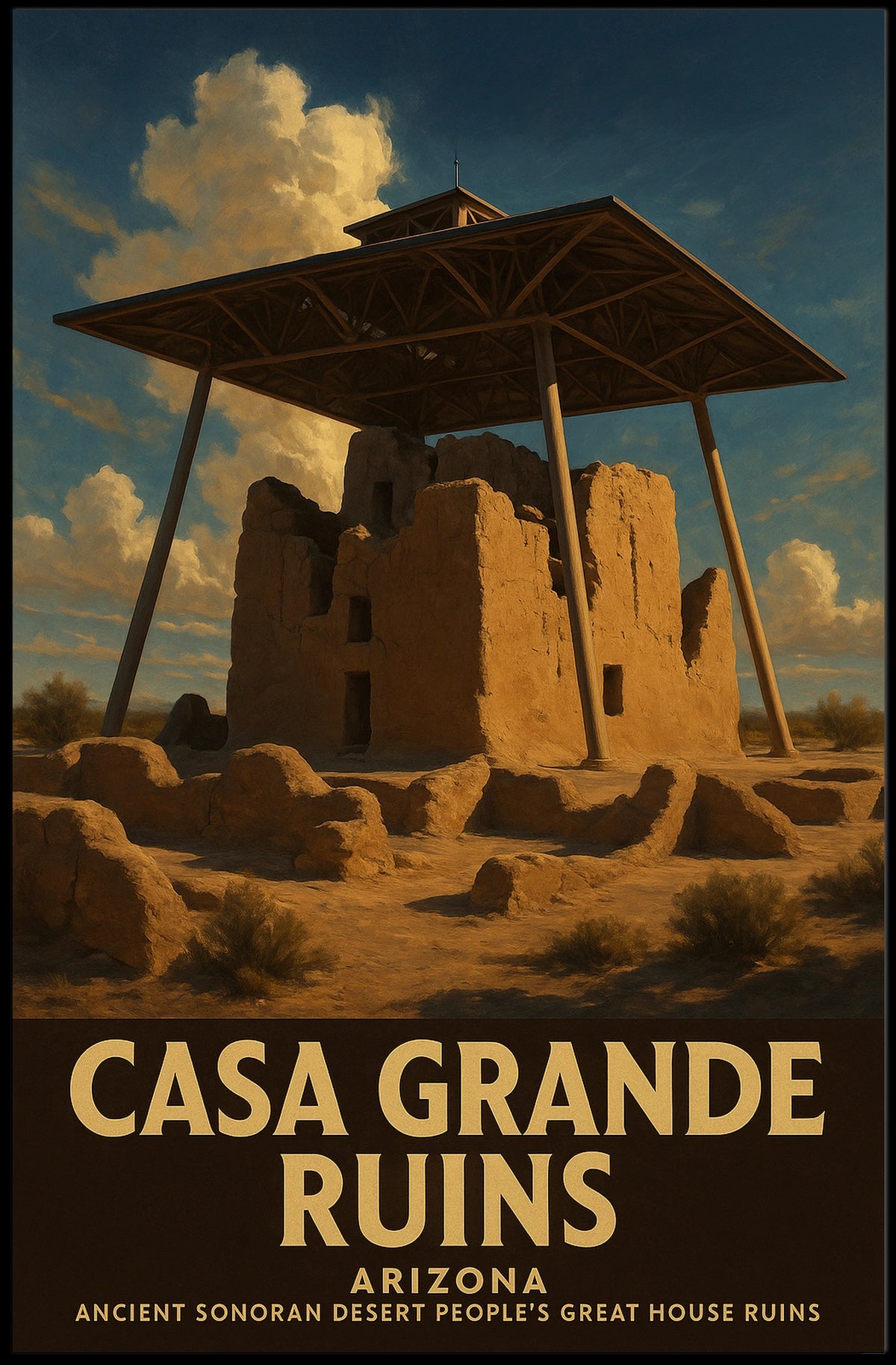Casa Grande Ruins Poster