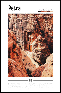 Petra Treasury Art Print Cultural or Heritage Poster PosterGoat