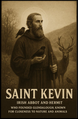Saint Kevin Irish Abbot And Hermit Poster