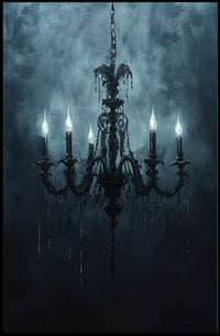 Gothic Chandelier Poster