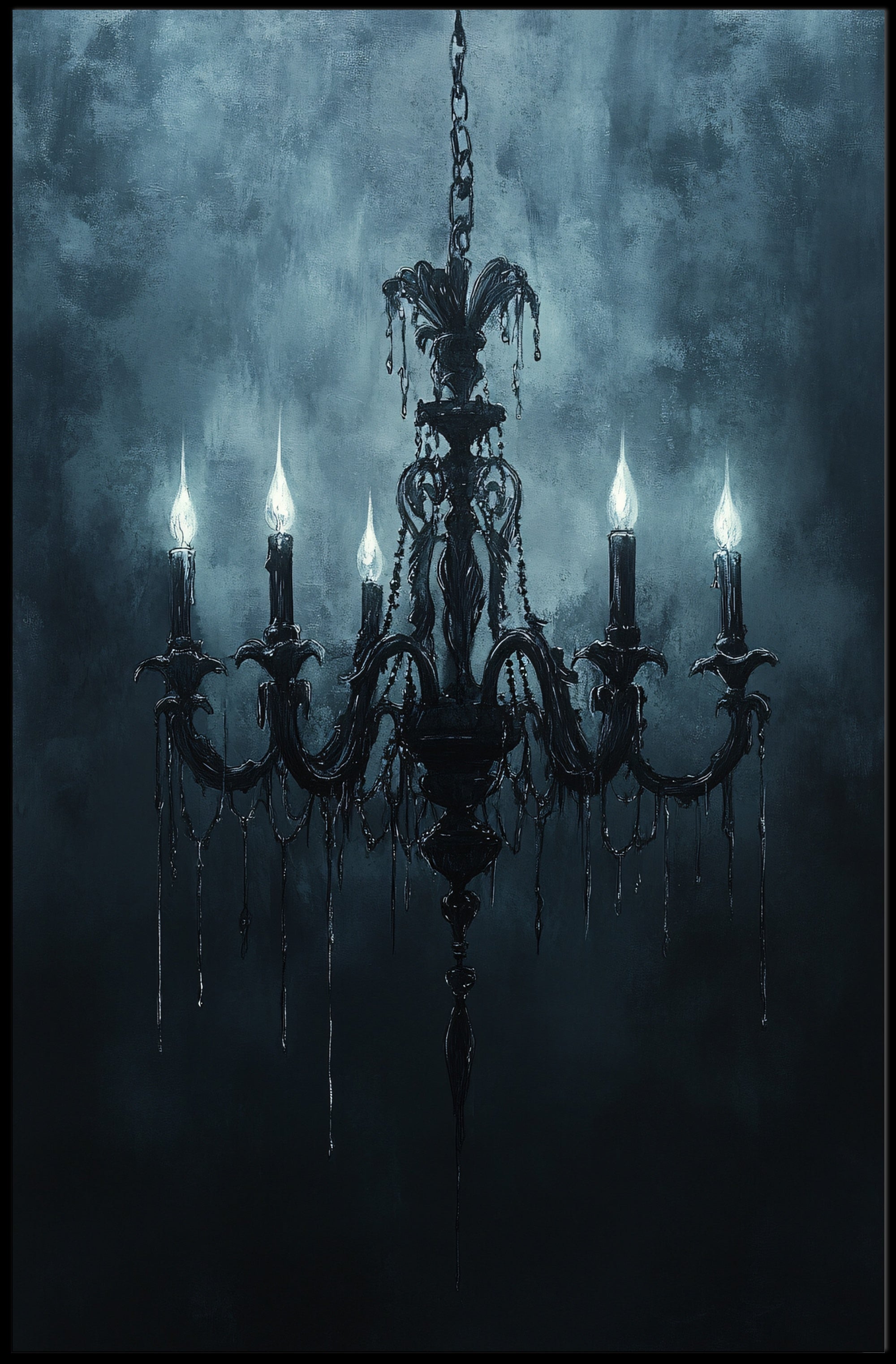 Gothic Chandelier Poster