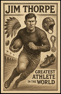 Jim Thorpe Legendary Athlete Poster