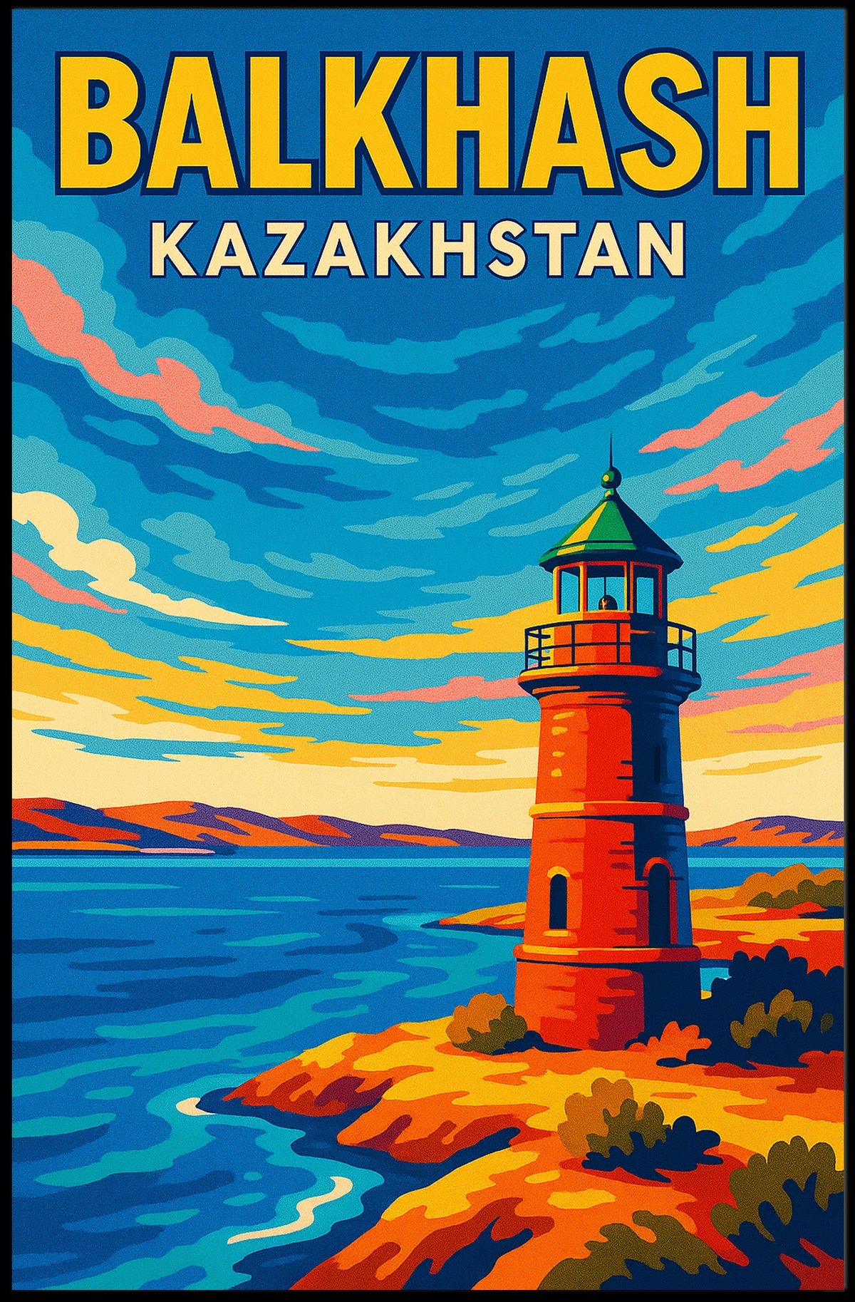 Balkhash, Kazakhstan Poster