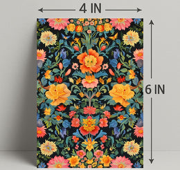 Vibrant Floral Tapestry William Morris Art Poster
