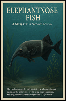 Elephantnose Fish NatureS Marvel Poster